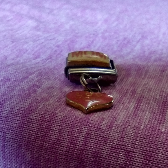 "MOM w/luv you" dangle Italian Charm Link - Picture 8 of 8